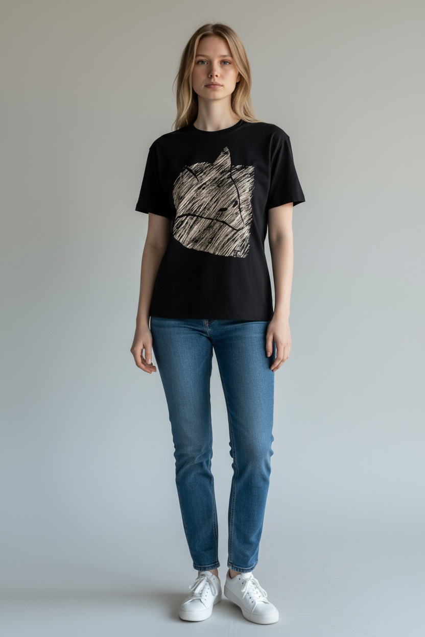 Fuchs 2.0 Essential Damen T-Shirt Black