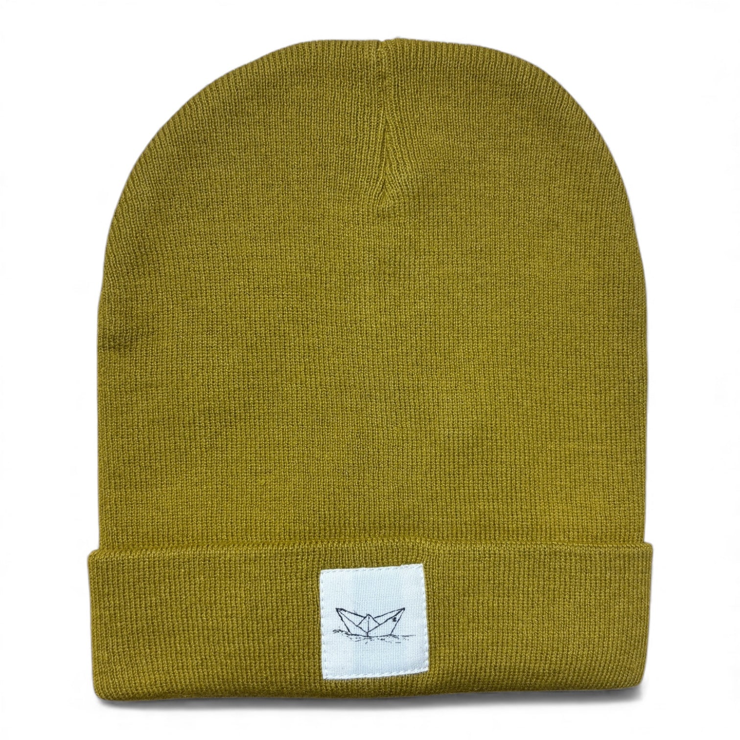 Paperboat Beanie Mütze aus Bio-Baumwolle  I Hergestellt in Portugal - Ochre