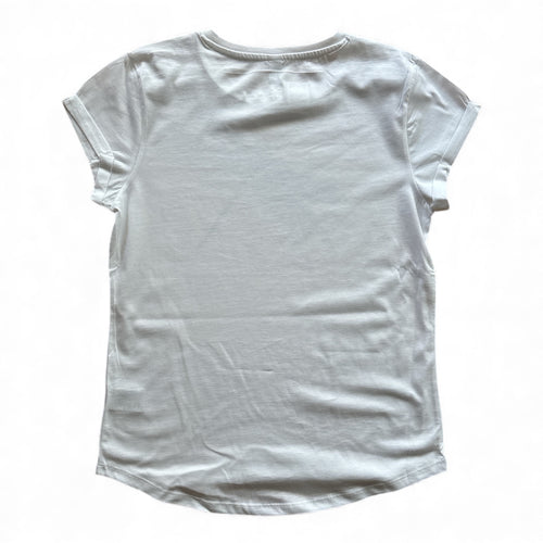 Bio T-Shirt Libelle Damen – handbedruckt & nachhaltig, Weiß