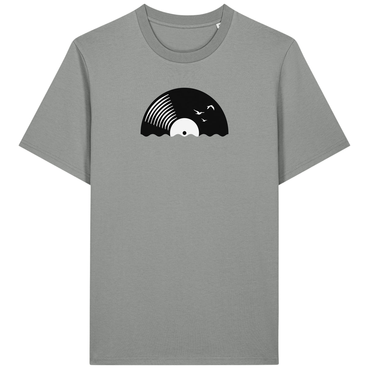 Vinyl Sun Schallplatte Unisex T-Shirt – Misty Grey