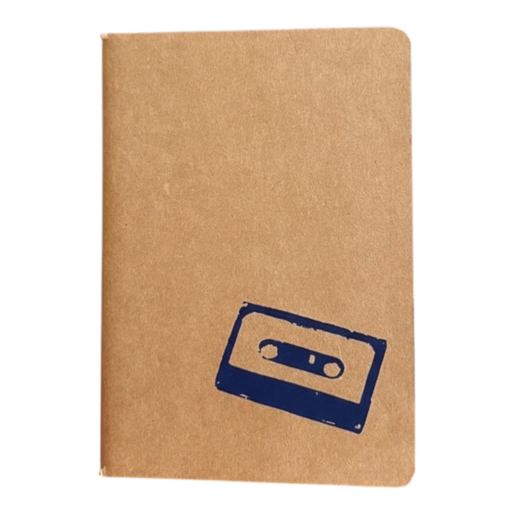 Notizbuch A6 „Tape“ | Handbedruckt & Recycelt | Liniert