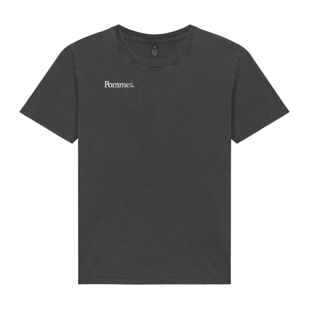 Pommes Relaxed Women’s T-Shirt – Stone Washed Black