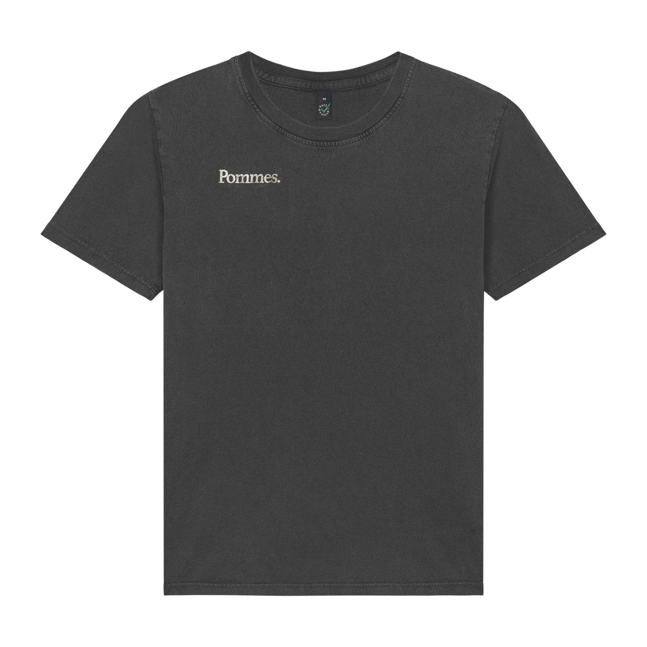 Pommes Relaxed Women’s T-Shirt – Stone Washed Black