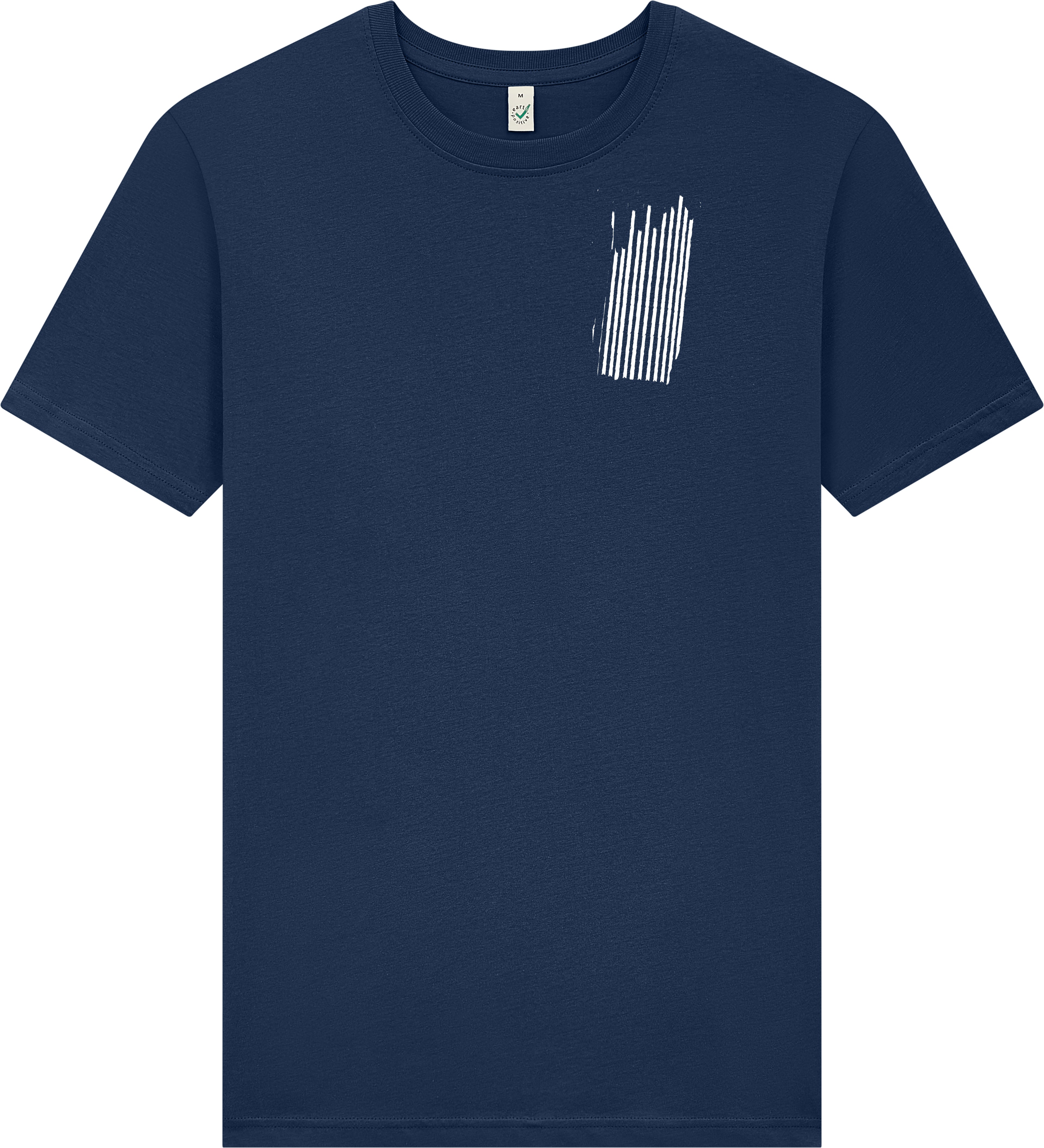 Unisex T-Shirt „Stripes“ French Navy