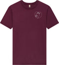 Unisex T-Shirt „Der kleine Spatz“ stone washed burgundy