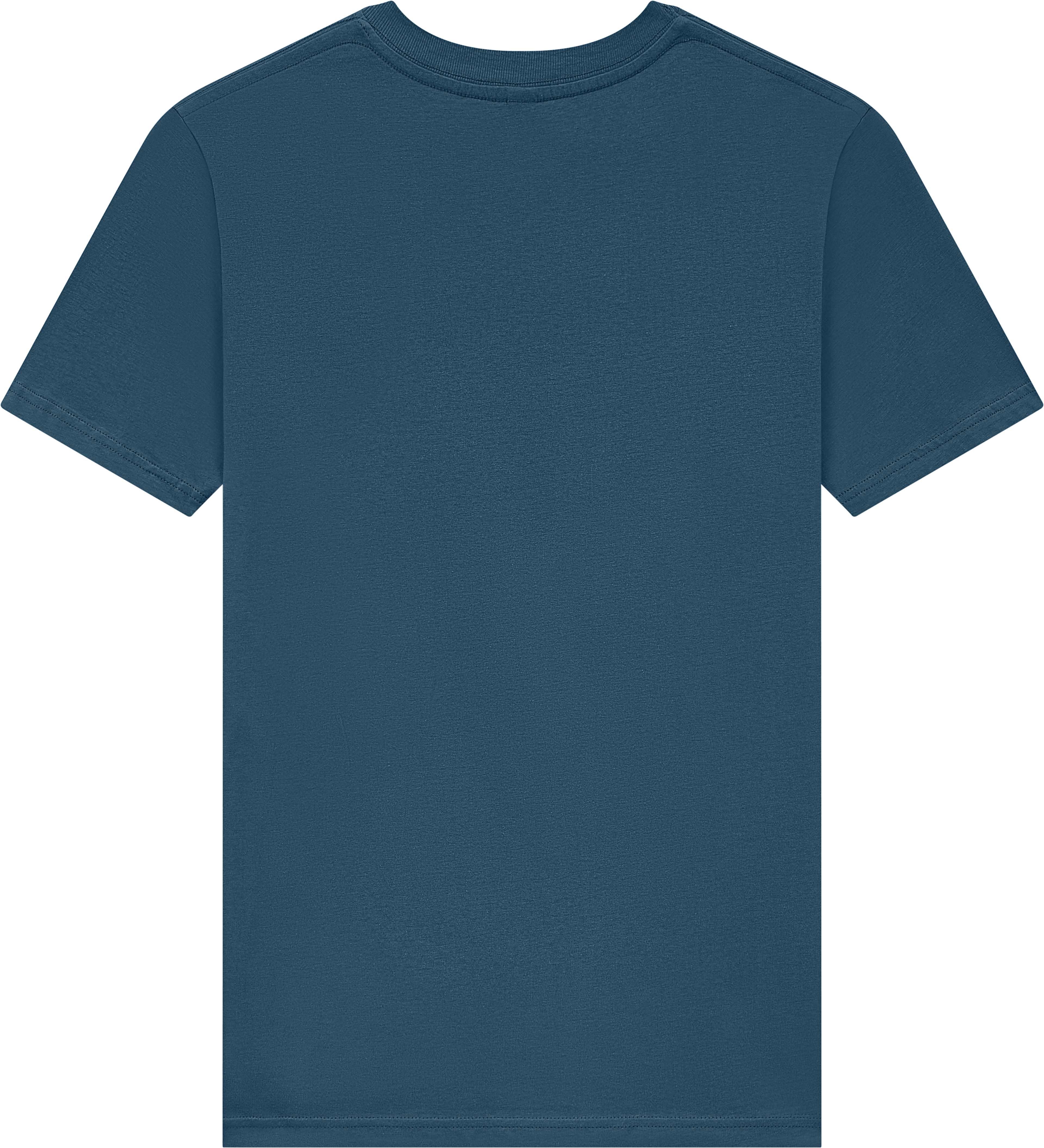 Eule Siebdruck Unisex T-Shirt Stone washed Denim Blue