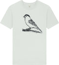 Spatz T-Shirt – Bio Baumwolle, handbedruckt - Off White