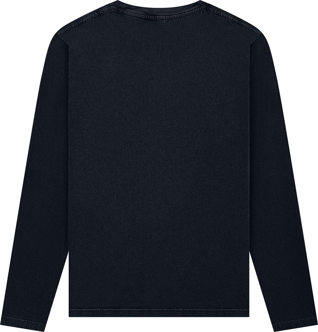 Forest Longsleeve – Stone Washed Black, Siebdruck