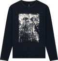 Forest Longsleeve – Stone Washed Black, Siebdruck