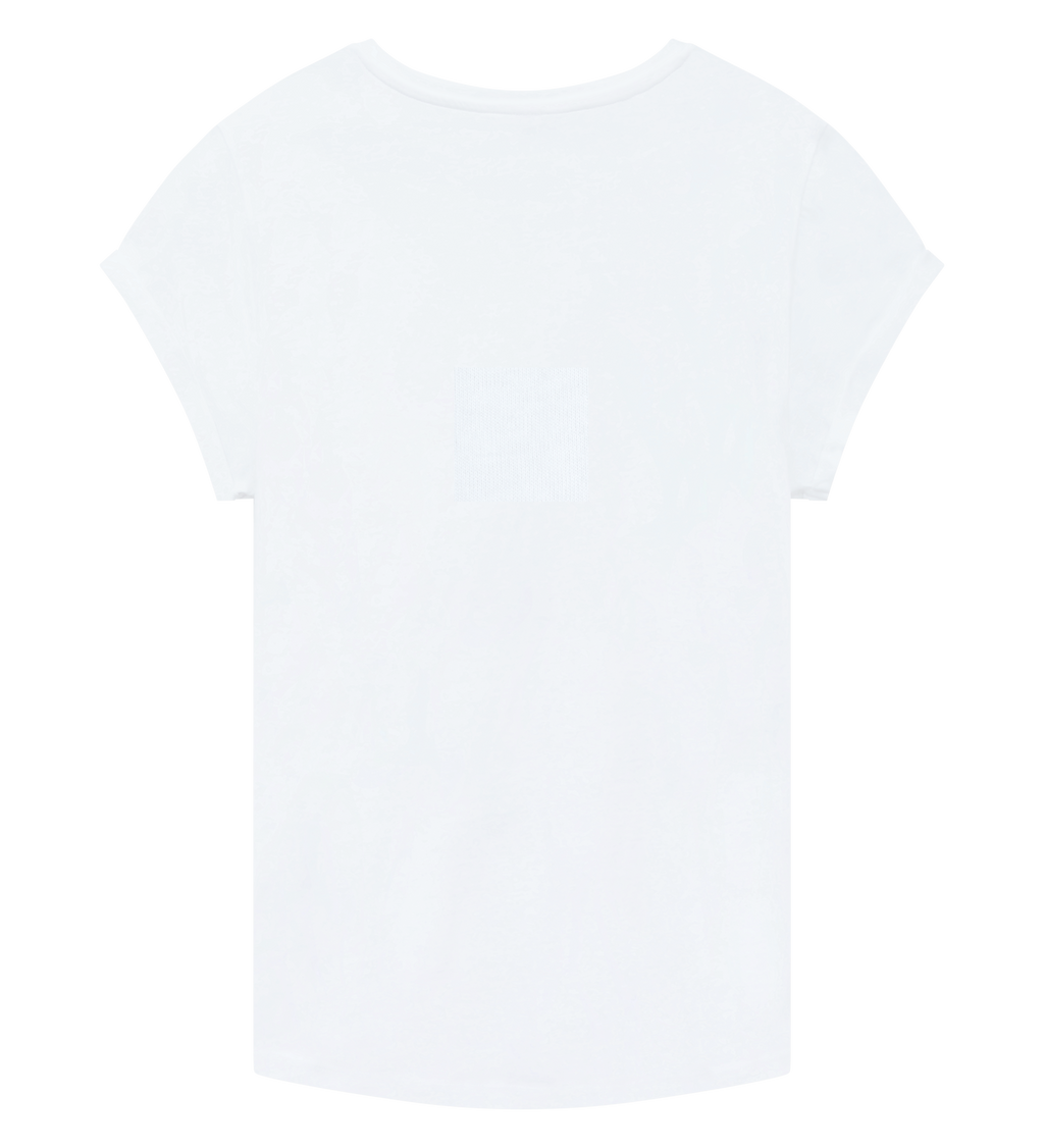 Spatz Rolled Sleeve Women T-Shirt - White