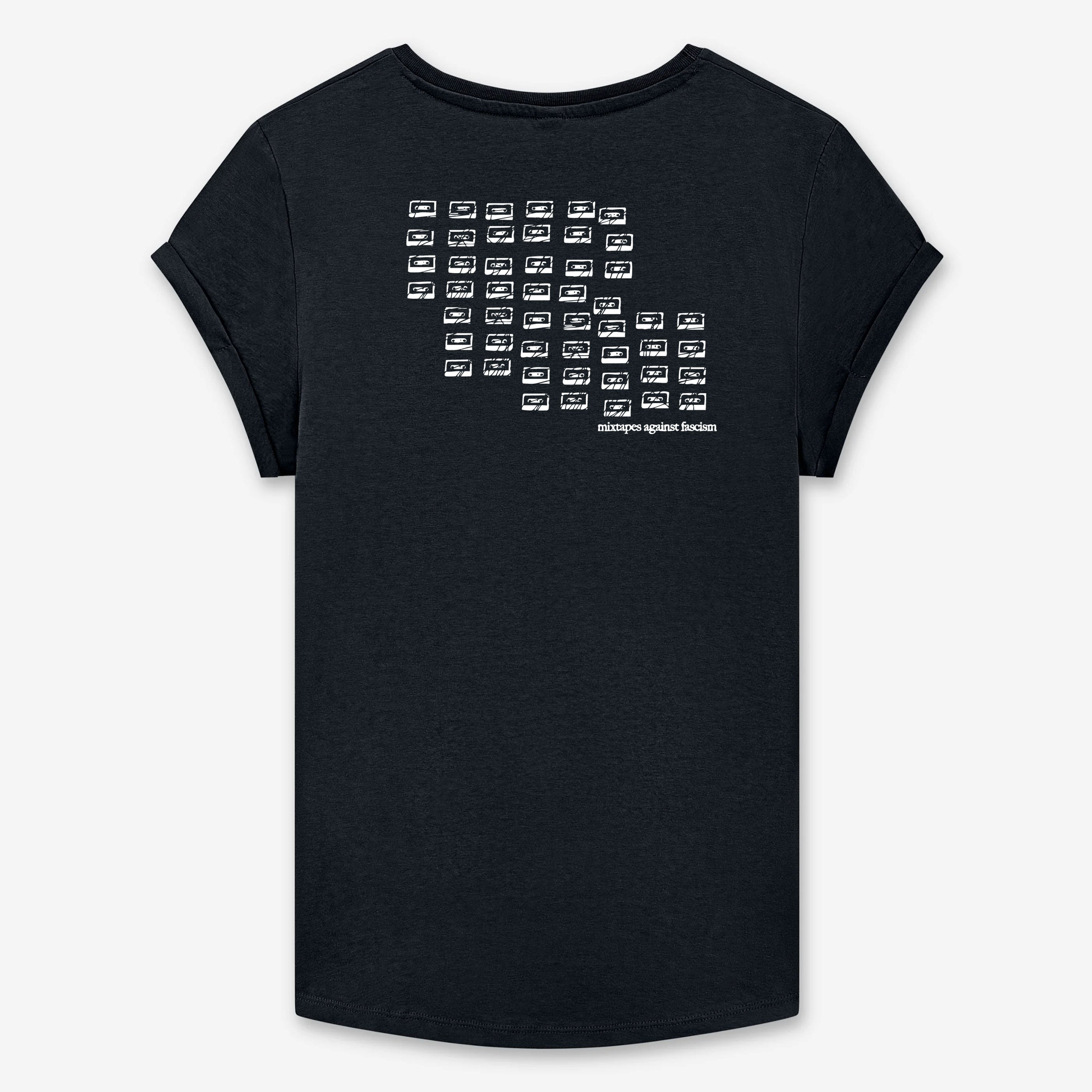 mixtapes against fascism Rolled Sleeve Women T-Shirt GEGEN NZS