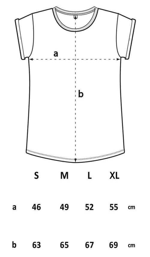 Eule Rolled Sleeve Damen T-Shirt