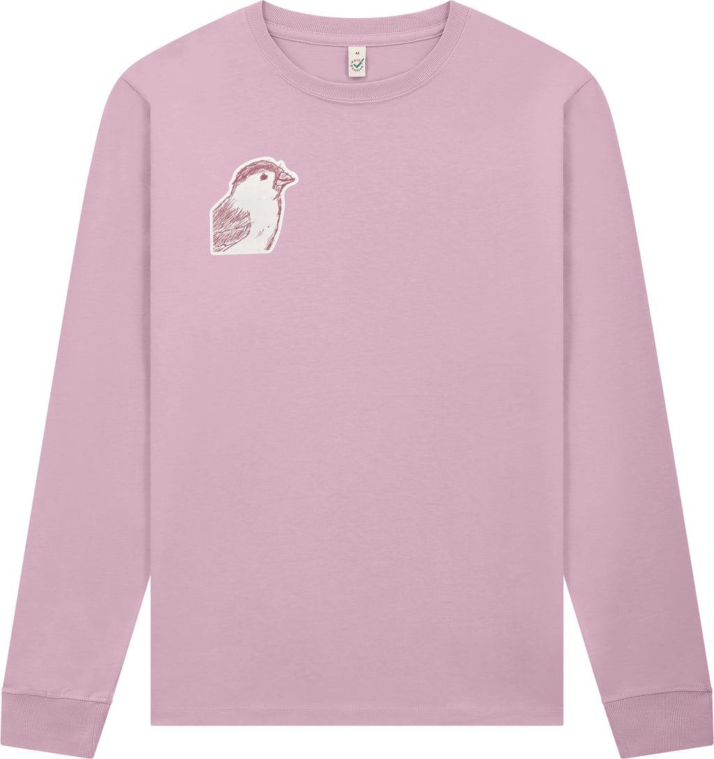 Der kleine Spatz – Unisex Longsleeve in Faded Pink