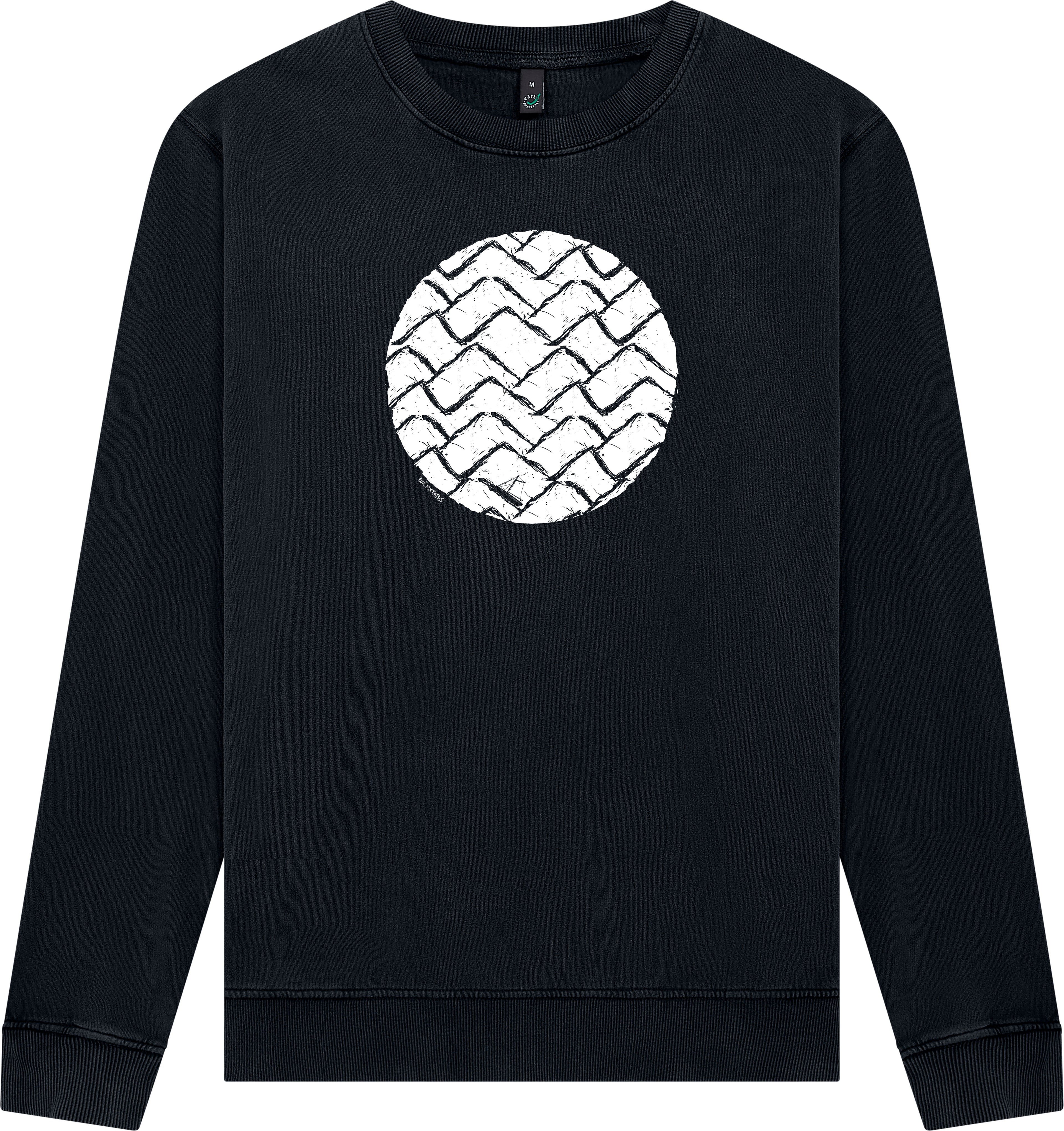 Wellen im Kreis Stoned Washed Unisex Sweatshirt