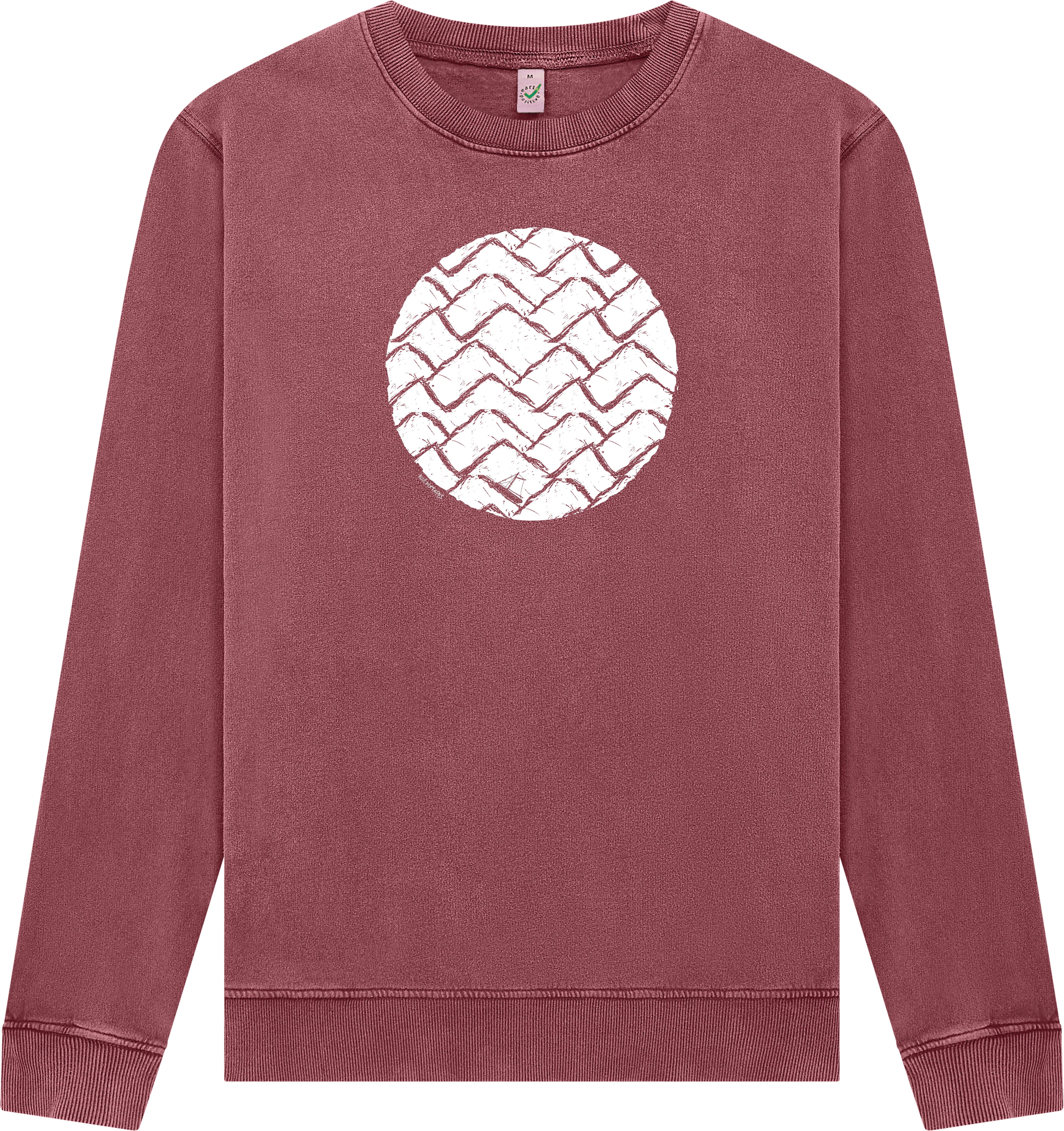 Wellen im Kreis Stoned Washed Unisex Sweatshirt