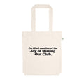 Joy of Missing Out Club Premium Tote Bag Baumwolltasche - Nature