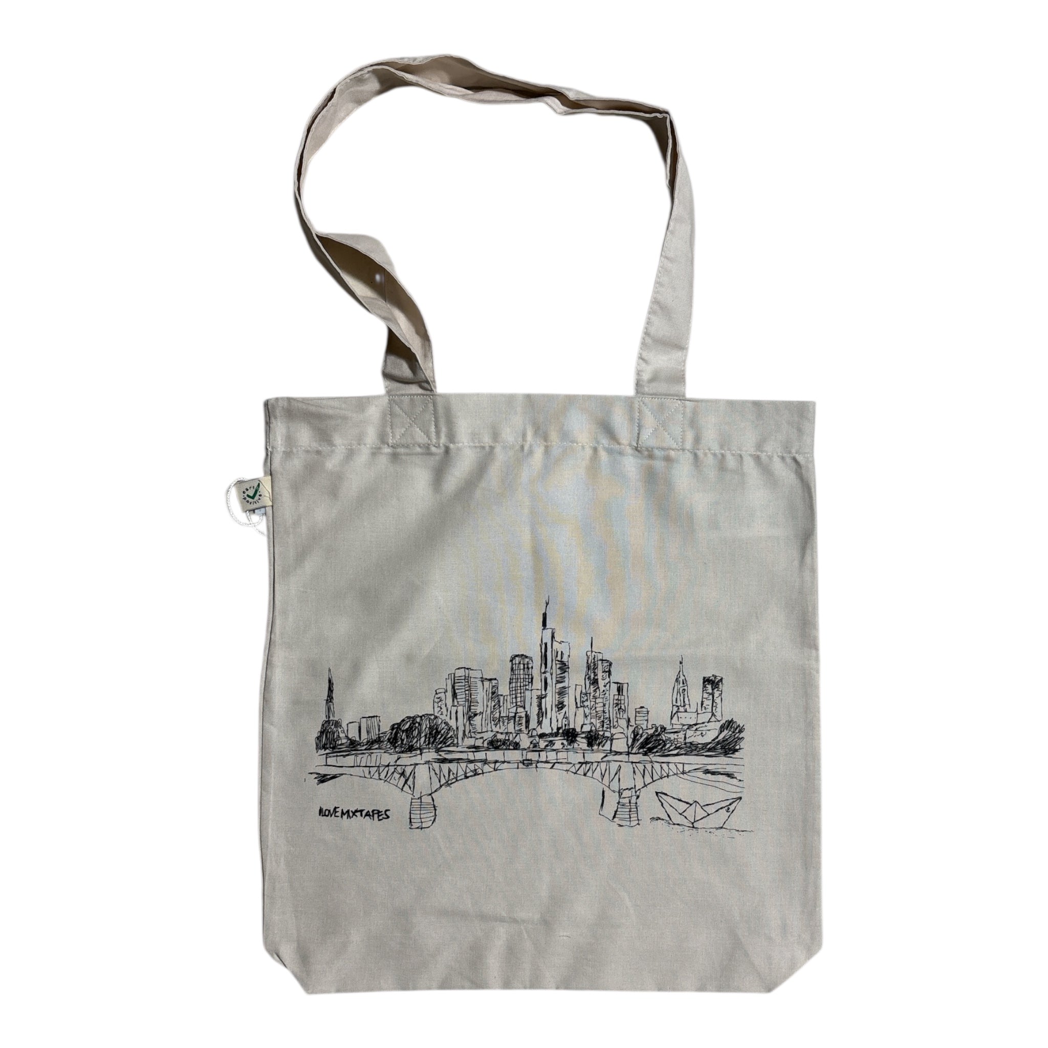 Frankfurt am Main mit Paperboat Baumwolltasche Tote Bag