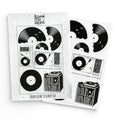 Sticker-Set „Vinylliebe“ – 7 Vinyl Sticker auf Bogen (10 x 15 cm)