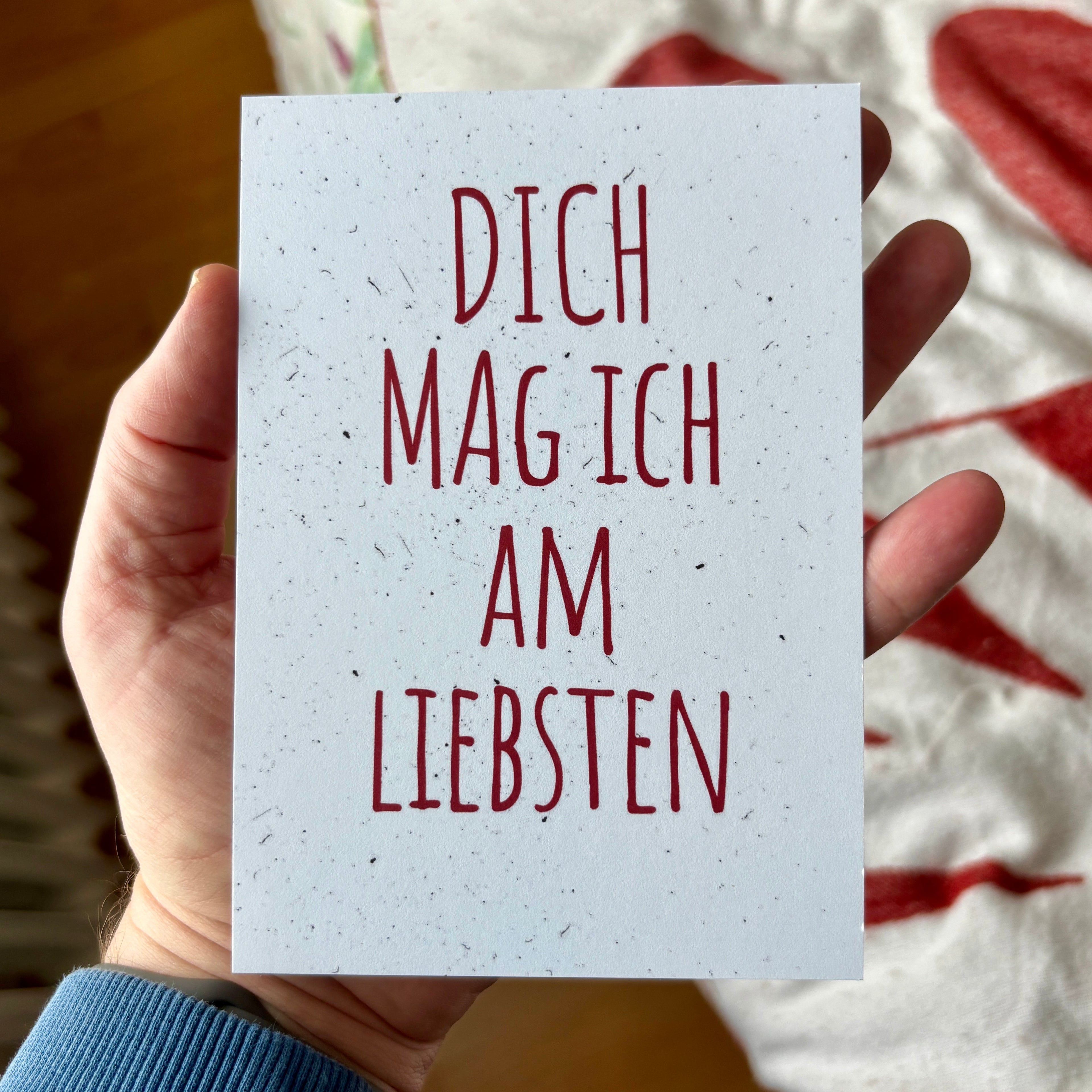 Postkarte „dich mag ich am liebsten"
