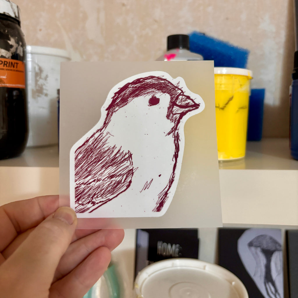 Der kleine Spatz DTF Transfer  Hochwertiger Textilprint zum Aufbügeln / Bügelbild