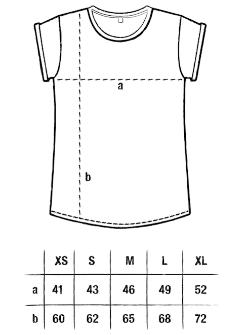 Kaktus Rolled Sleeve Women T-Shirt Made in Kenia