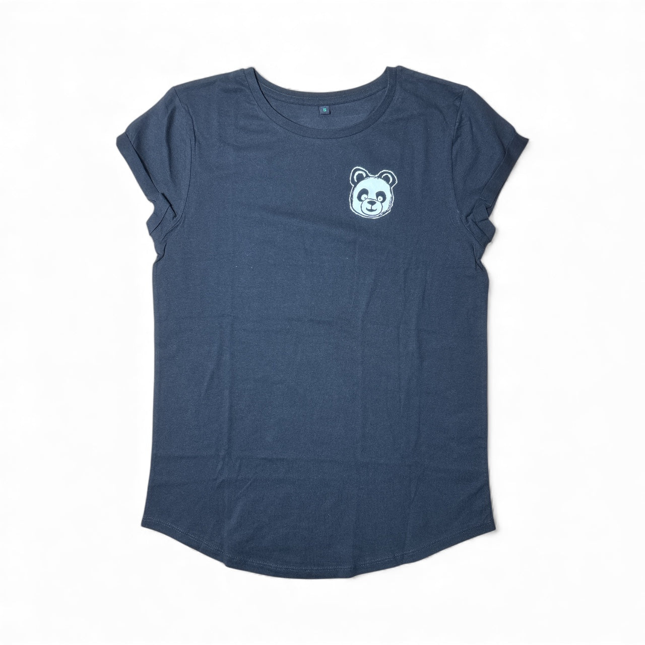 Der kleine Panda Rolled Sleeve Women T-Shirt