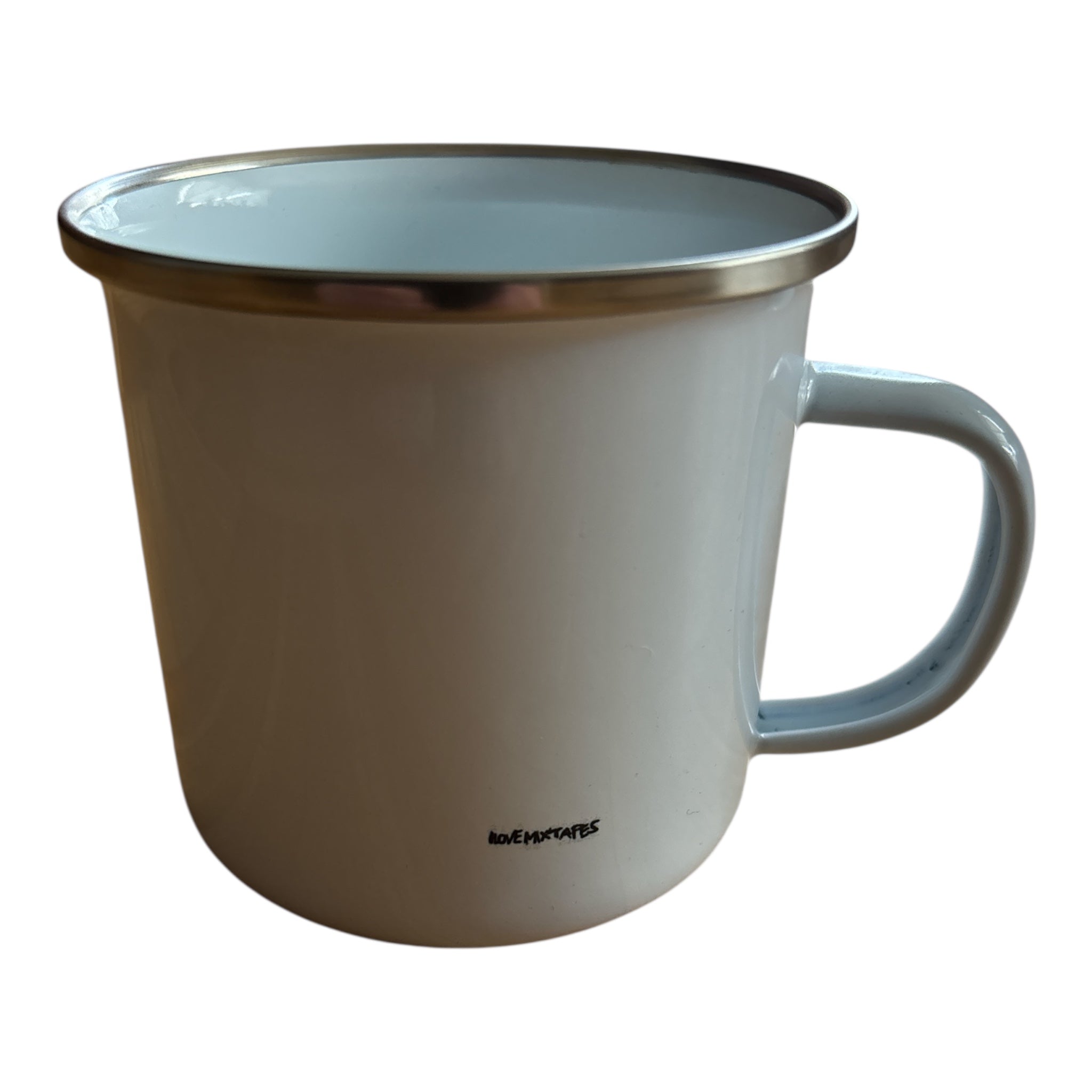 Emailletasse Three Whales – Maritime Emaille Tasse für Camping & Alltag