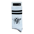 Handbedruckte „Biene“ Socken – fair, bio & mit Liebe im Atelier gefertigt Unisex