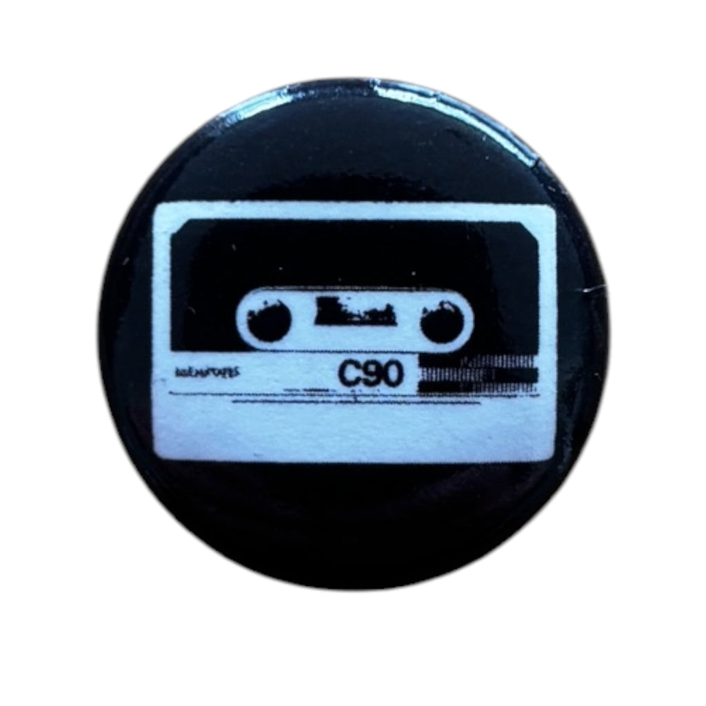 Kassette C90 Button 25 mm – Pin / Anstecker