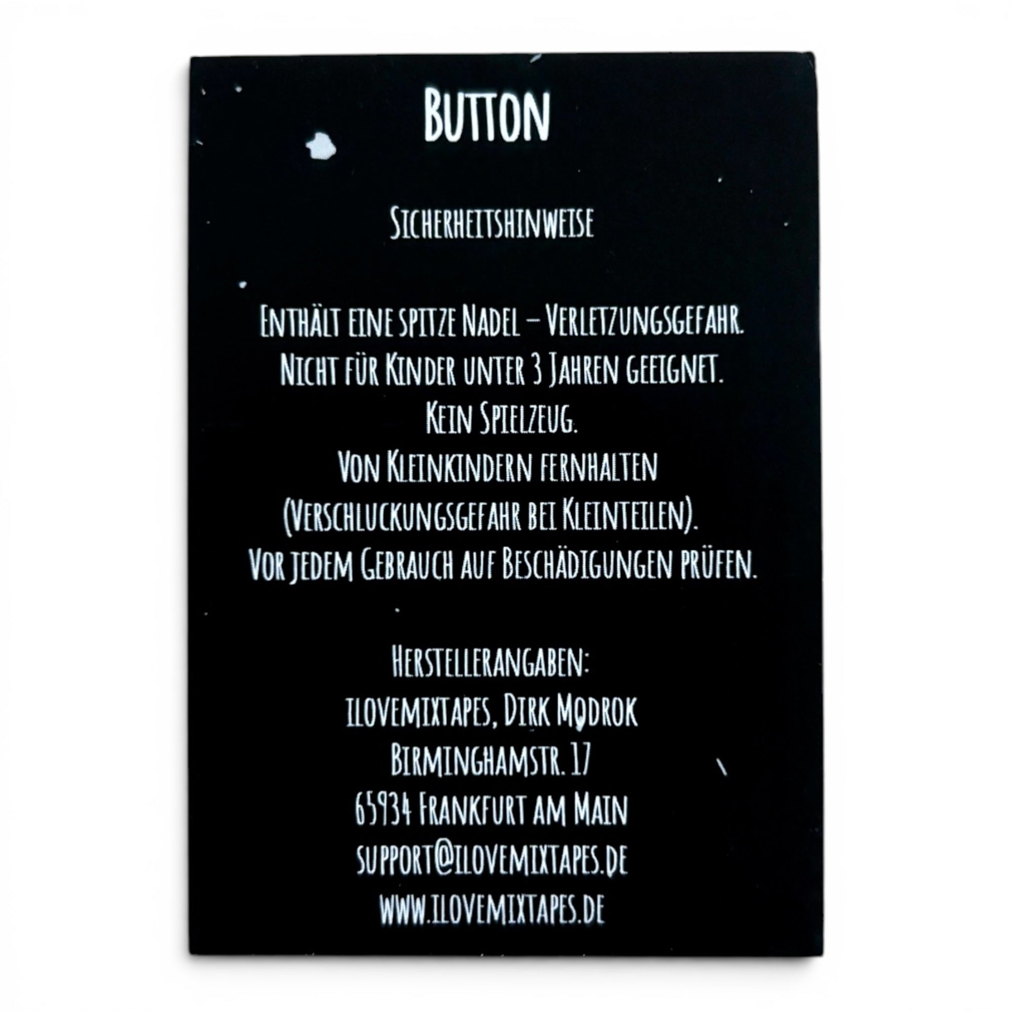Fuchs Button 25 mm – Pin / Anstecker