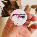 Spatzis gegen rechts Button 32 mm – Pin / Anstecker
