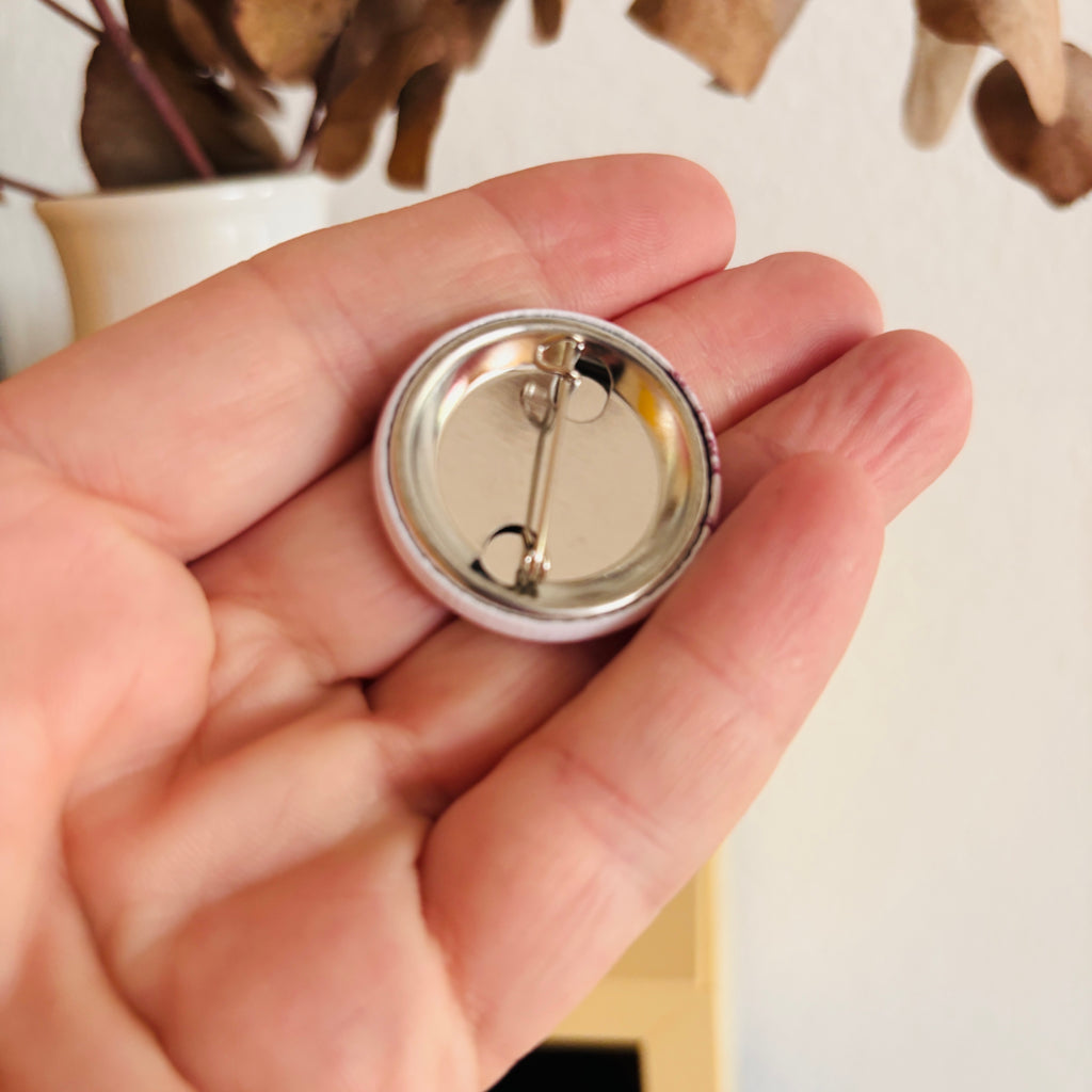 Spatzis gegen rechts Button 32 mm – Pin / Anstecker