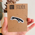 Eichhörnchen Sticker aus Kraftpapier – super für Notizbücher, Geschenkverpackungen oder Briefe.