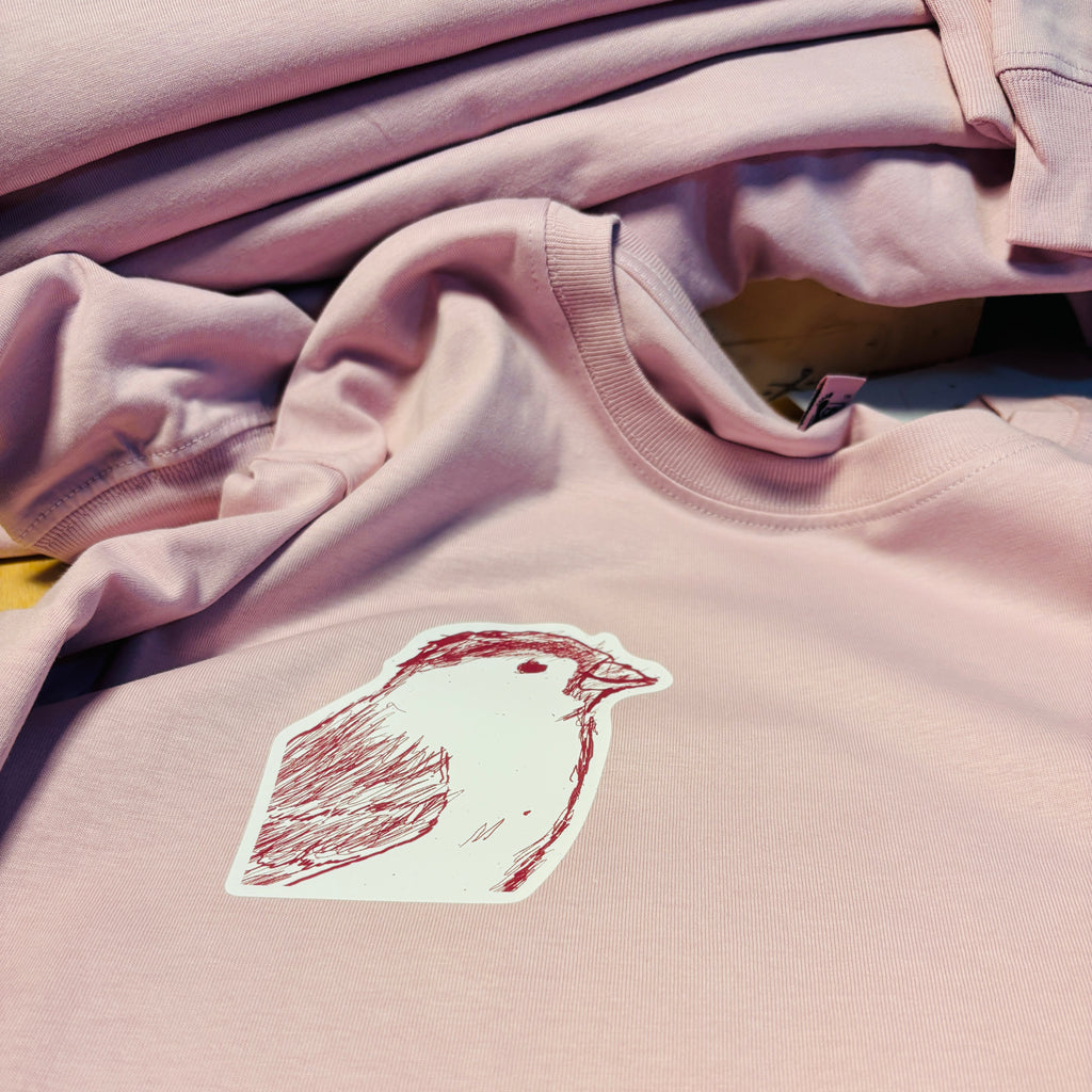 Der kleine Spatz – Unisex Longsleeve in Faded Pink