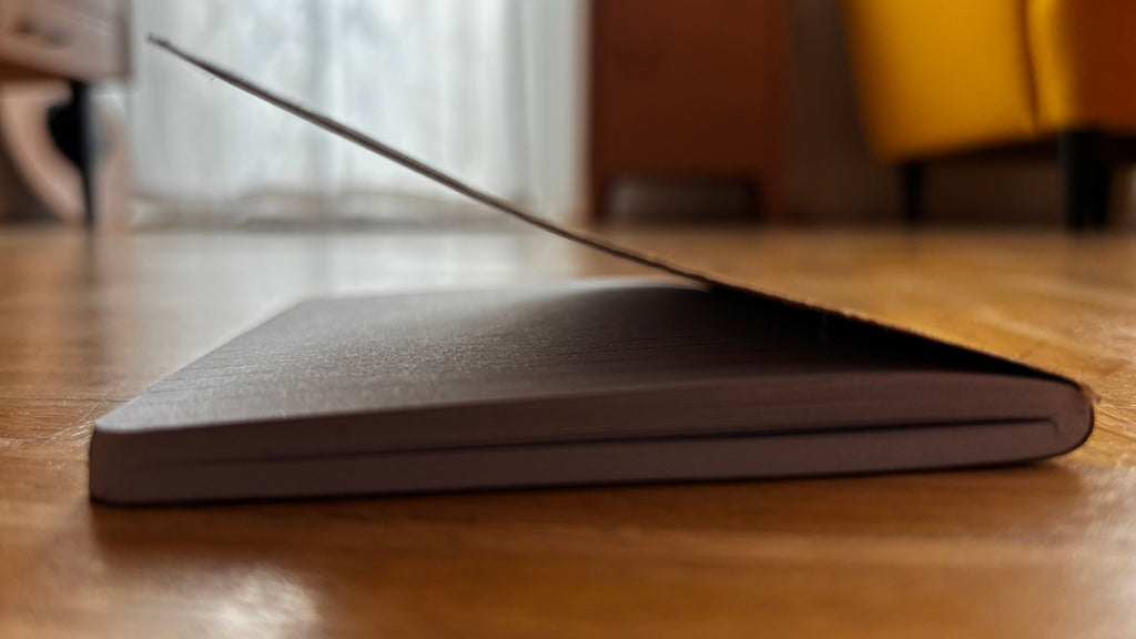 Notizbuch A6 „Pommes.“ | Handbedruckt & Recycelt | Liniert
