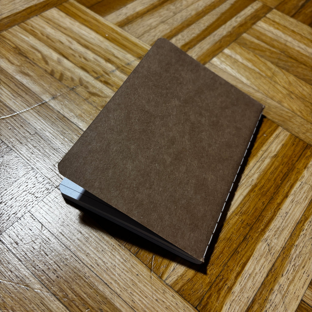 Notizbuch A6 „Pommes.“ | Handbedruckt & Recycelt | Liniert