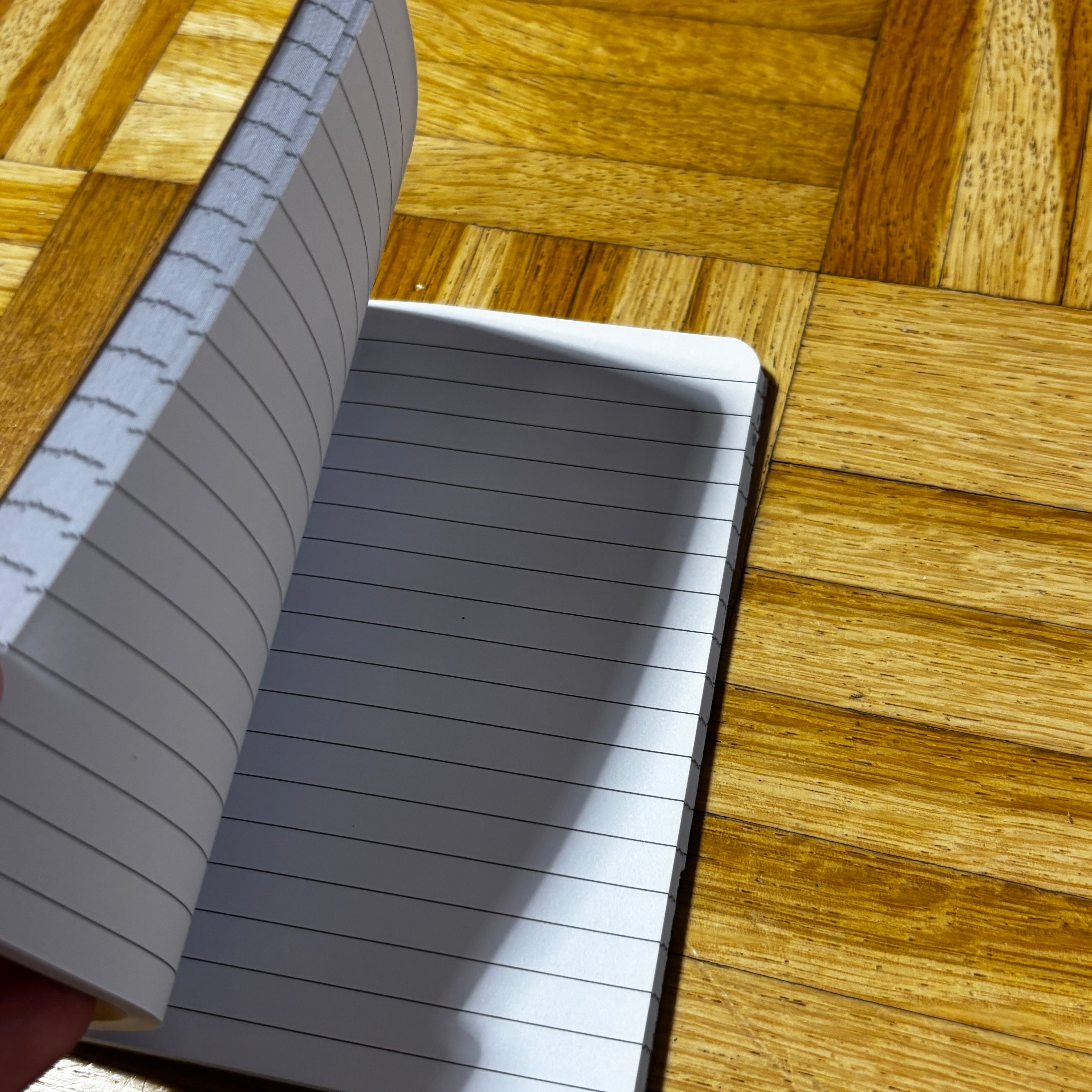 Notizbuch A6 „Pommes.“ | Handbedruckt & Recycelt | Liniert
