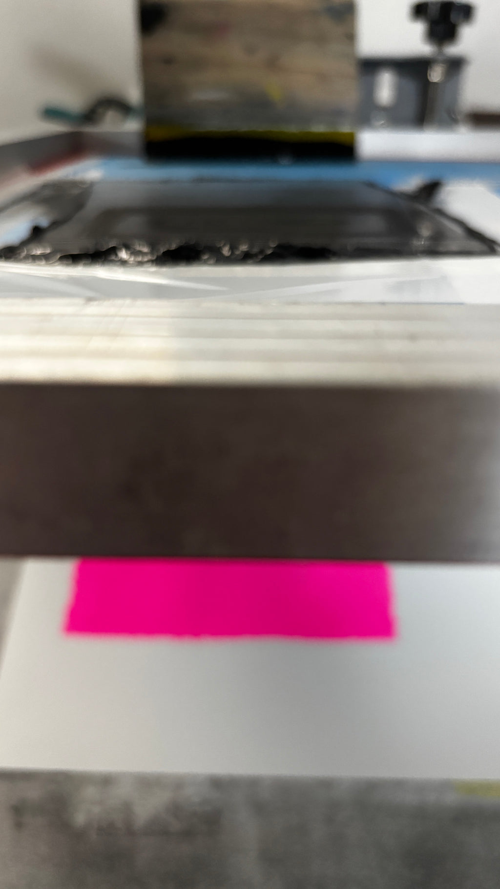 Handgefertigter Siebdruck –  Kassette Block - Magenta Black (DIN A4)