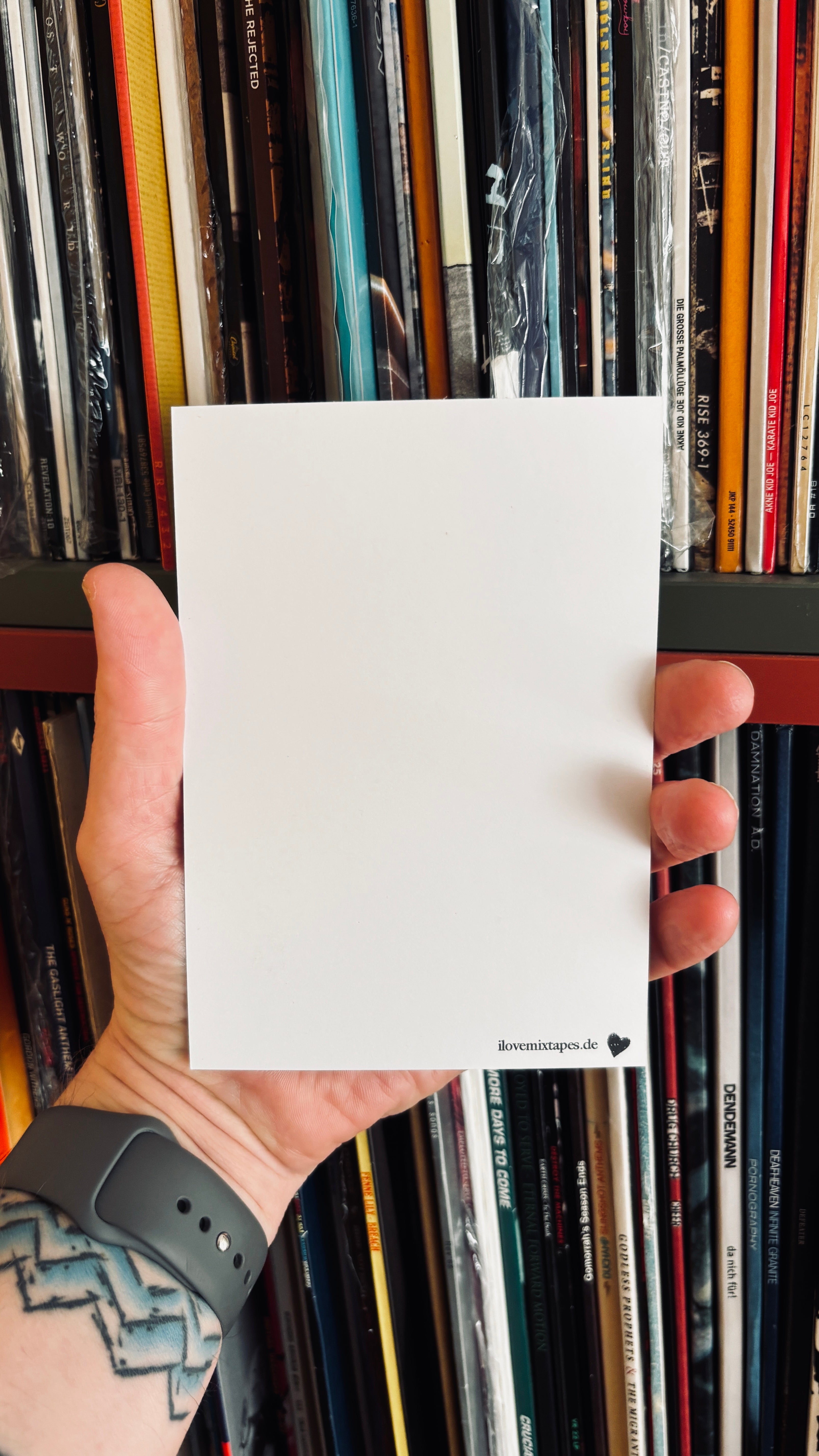 Postkarte „Ich bin noch mit Mixtapes & Walkman aufgewachsen"