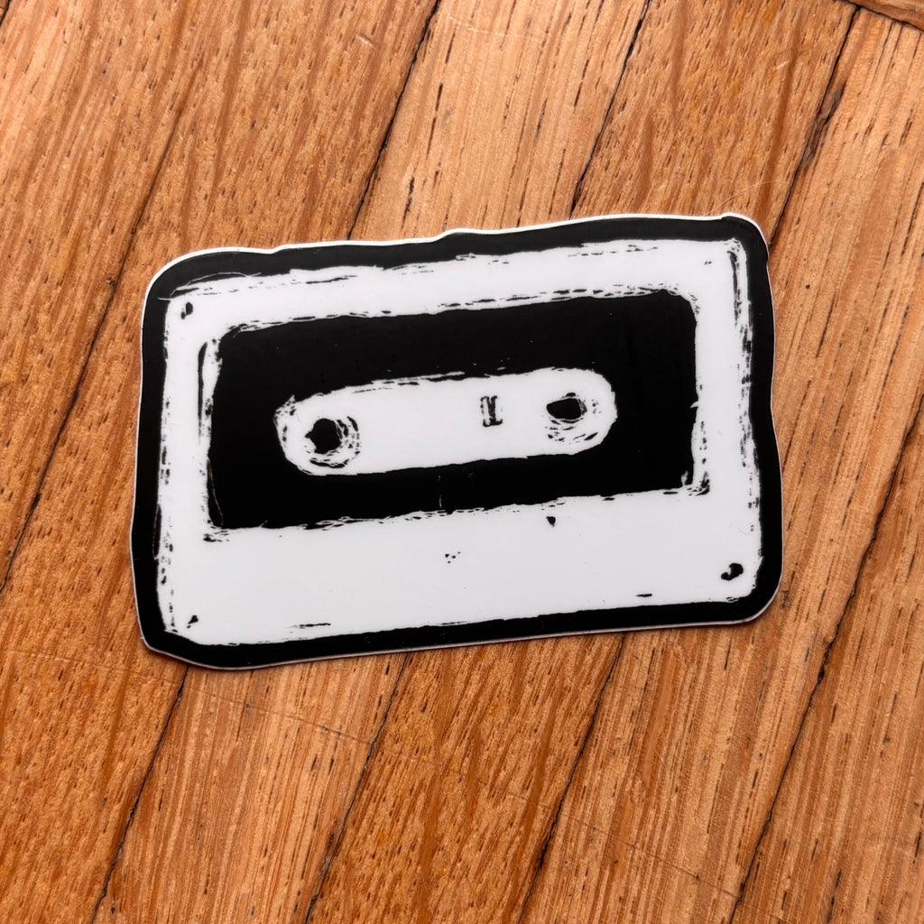 Tape Kassette Sticker – Wasserfest, u.a. für Laptop, Wasserflasche oder Handy