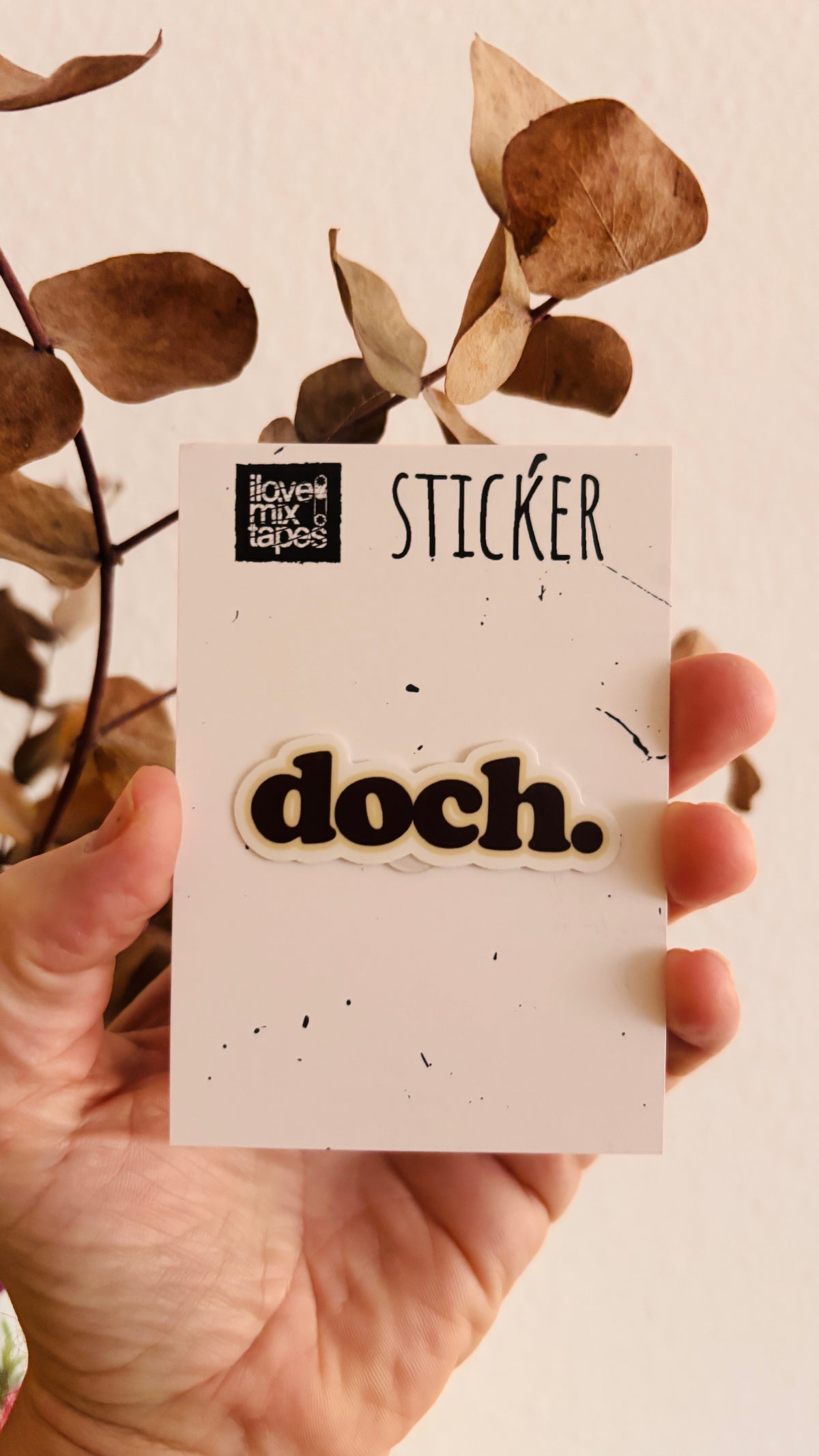 doch. – Sticker wasserfest, u.a. für Laptop, Wasserflasche oder Handy