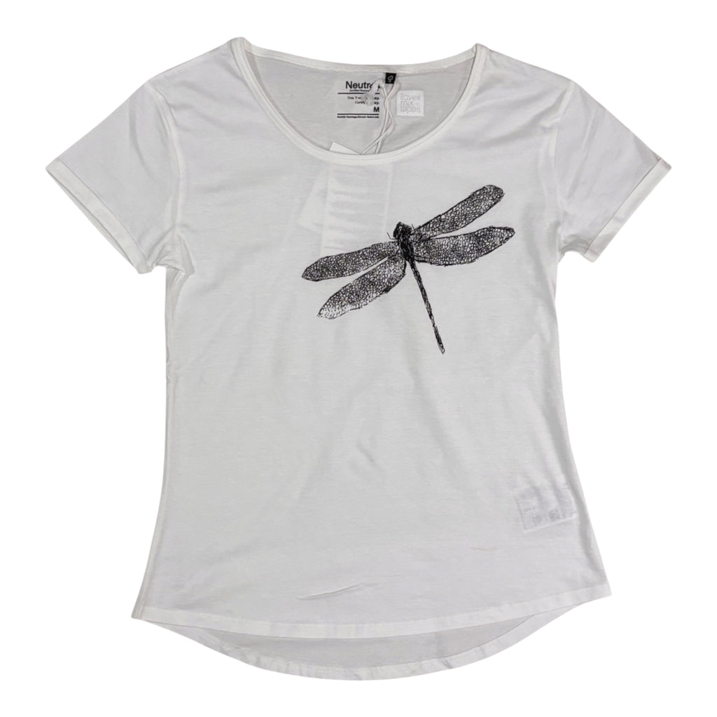 Libelle Ladies´ Roll Up Sleeve T-Shirt White