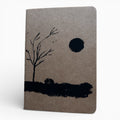 Notizbuch A6 „Fuchs im Wald“ | Handbedruckt & Recycelt | Liniert