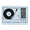 Postkarte „Plattenspieler“ – für Vinyl- und Musikliebhaber