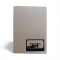 Notizbuch A5 | C90 Tape Kassette | Handbedruckt | Kraftpapier | Gepunktet | 32 Seiten | FSC-zertifiziert | Handmade
