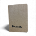 Notizbuch A6 „Pommes.“ | Handbedruckt & Recycelt | Liniert