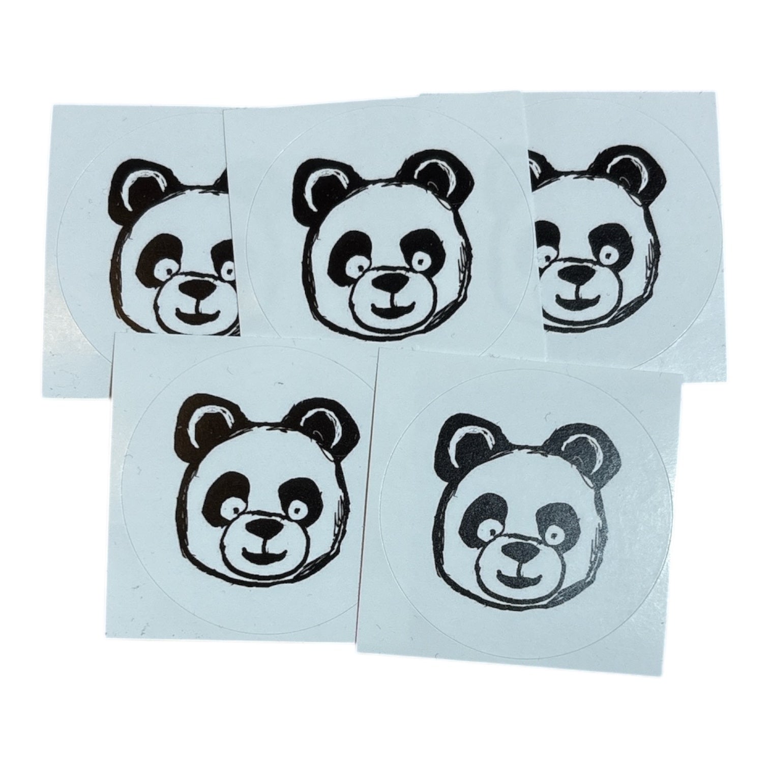 Süße Panda Aufkleber – rundes Sticker-Set oder einzeln erhältlich