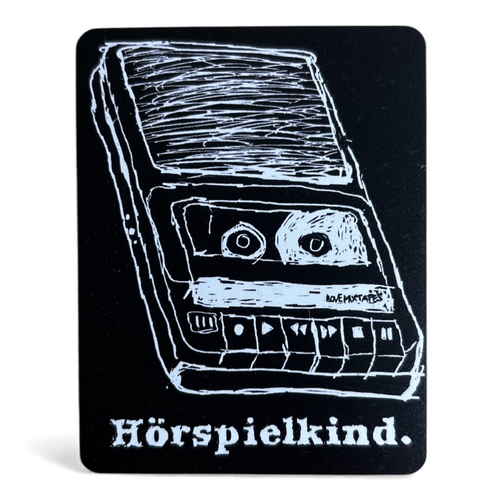 Magnet „Hörspielkind“ | Kühlschrankmagnet | Retro Kassettenmotiv | Geschenkidee | Nostalgie für 80er & 90er Kids