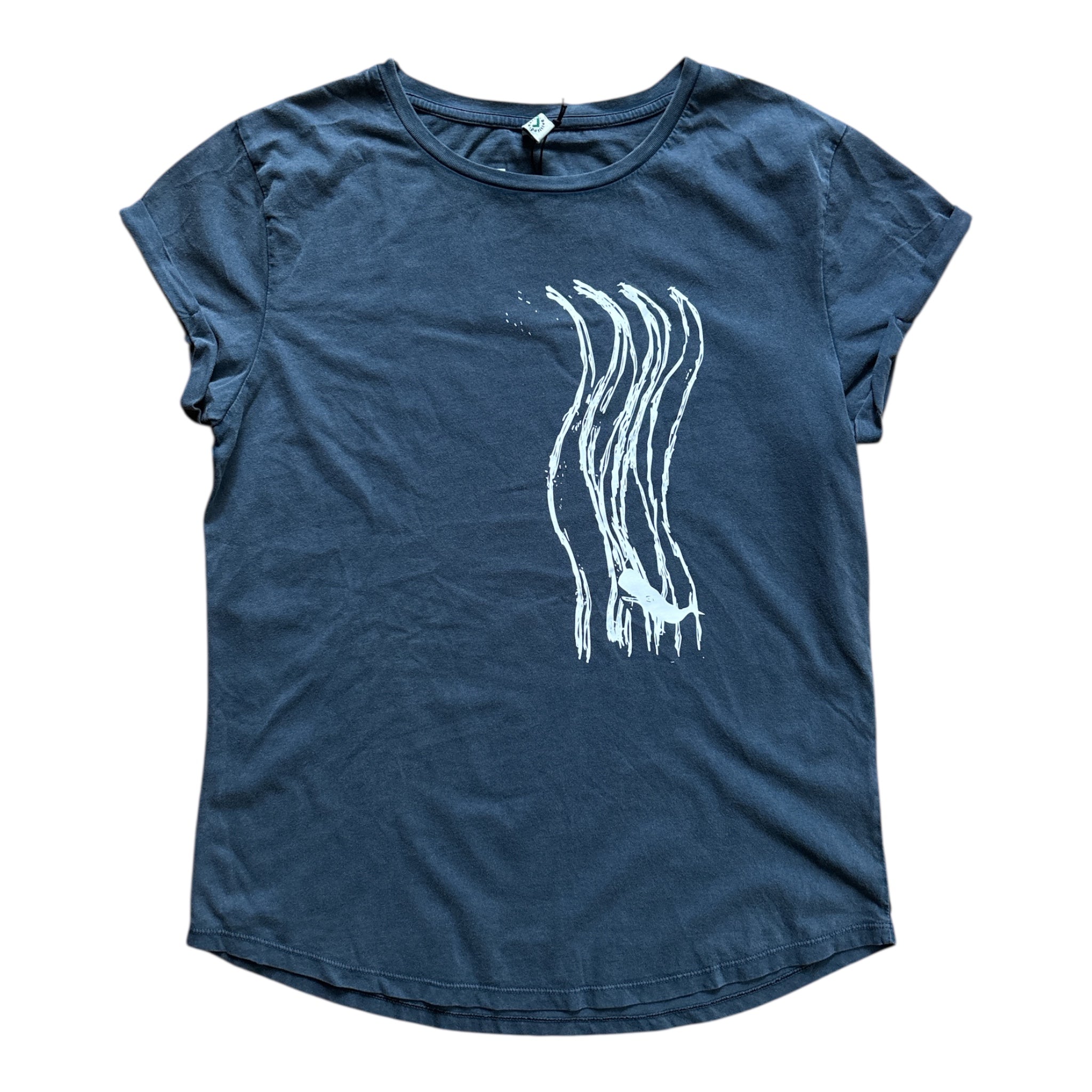 Wellenwal Rolled Sleeve Women T-Shirt