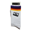 Handbedruckte „Mixtape“ Socken – fair, bio & mit Liebe im Atelier gefertigt Unisex